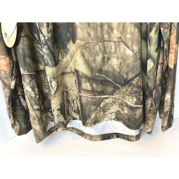 Mossy Oak Long Sleeve Polyester Tee Camo Hunting 2XL Took tag off to wash - Picture 6 of 16